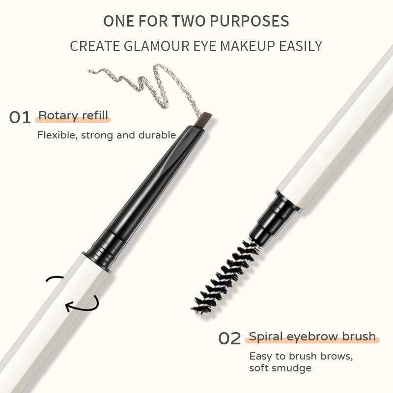 Double-ended ultra-fine non-marking eyebrow pencil